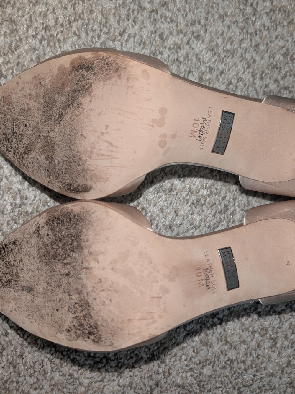 Badgley Mischka Pink Satin Peep-Toe Heels with Floral Accent - Picture 6 of 7